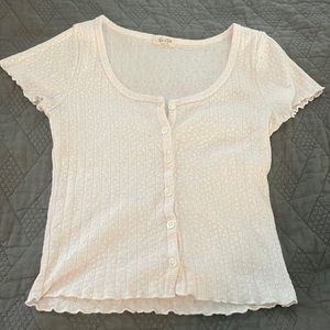 John Galt light pink print top